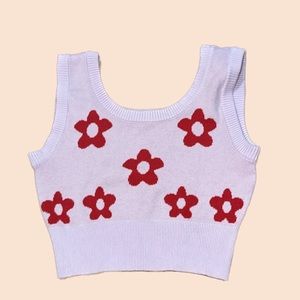 Sweater Tank Top with cropped silhouette